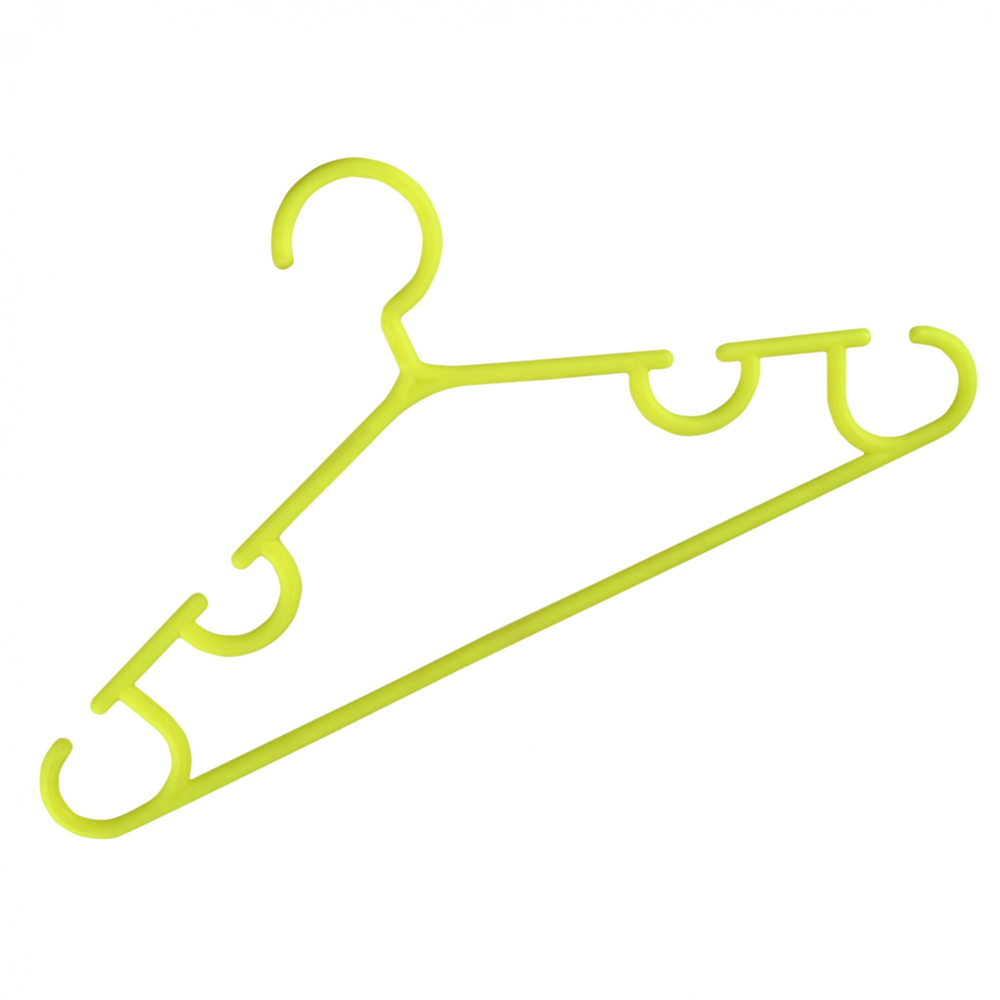 Kuber Industries Pack of 10 Hangers  Multi-Purpose Hangers for Trouser-Skirts-Coat-Dresses-Ties  Plastic Clothes Almirah Hangers  Hangers for Wardrobe-Cabinets-Closet  103  Yellow