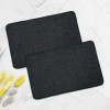 Anti-Skid Door Mats For Home | Soft, Washable Microfibre &amp; Water Soaking Floor/Bathroom Mat - Grey