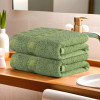 Cotton Hand/Face Towels For Men &amp; Women | Easily Washable | Workout Gym Napkins For Men | Pocket Towel - Green