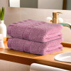 Cotton Hand/Face Towels For Men &amp; Women | Easily Washable | Workout Gym Napkins For Men | Pocket Towel - Pink
