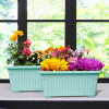Flower Pot | Flower Pot for Living Room-Office | Flower Planters for Home-Lawns &amp; Gardening | Window Planters | Flower Pots for Balcony | Marble Jupitar | Green