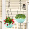 Hanging Flower Pot | Hanging Flower Pot for Living Room | Hanging Pot for Home-Lawns &amp; Gardening | Flower Planter for Balcony | Marble Euro | 7 Inch | Mint Green