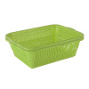 Multipurpose Plastic Storage Baskets for Organizing Home & Office | Clothes, Makeup & Stationery Storage Box/Tray- Ideal for Kitchen, Bathroom and Room | Plain Green