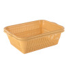 Multipurpose Plastic Storage Baskets for Organizing Home &amp; Office | Clothes, Makeup &amp; Stationery Storage Box/Tray- Ideal for Kitchen, Bathroom and Room | Plain Yellow