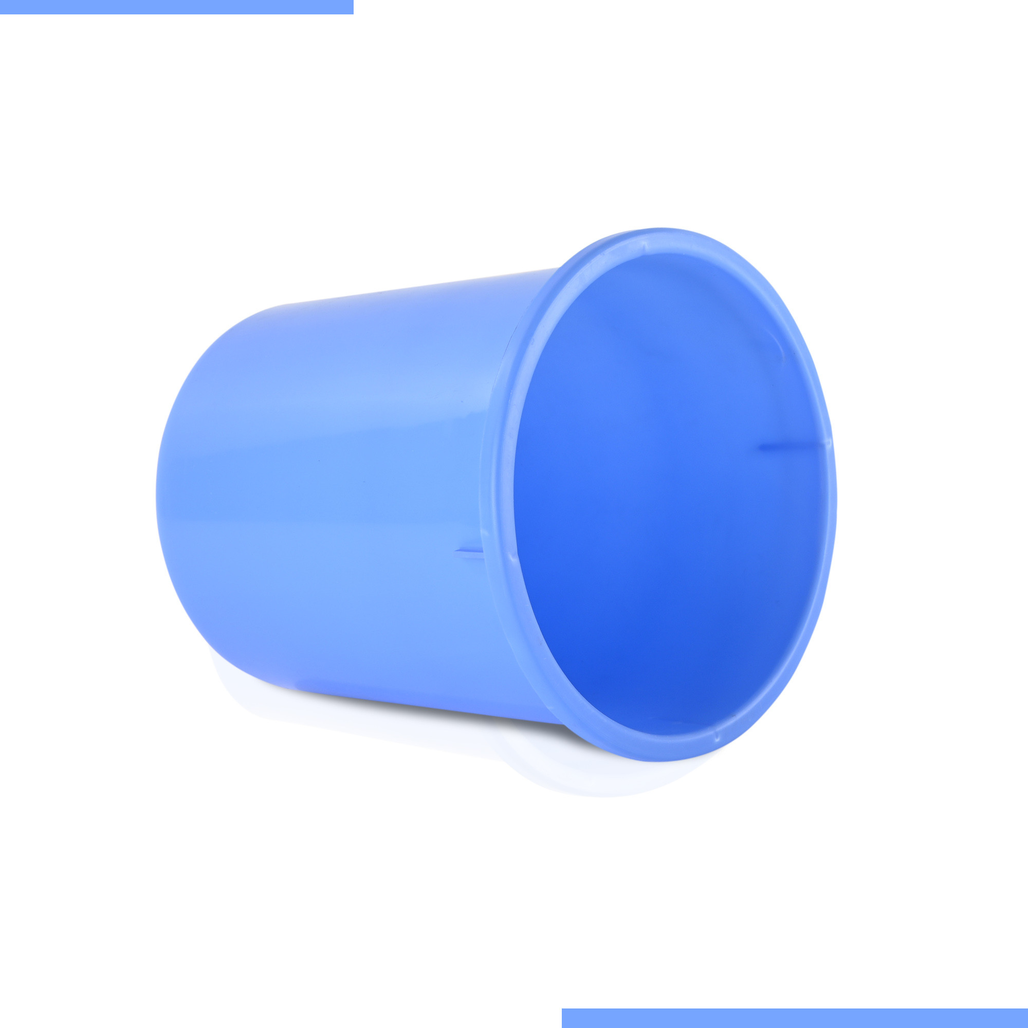 Kuber Industries Pack of 2 Open-Top 5 Liters Dustbin for Bedroom Bathroom  Kitchen  Durable  Portable Garbage Bin for Daily Household Use  Dustbin for OfficeSmall Spaces  Blue