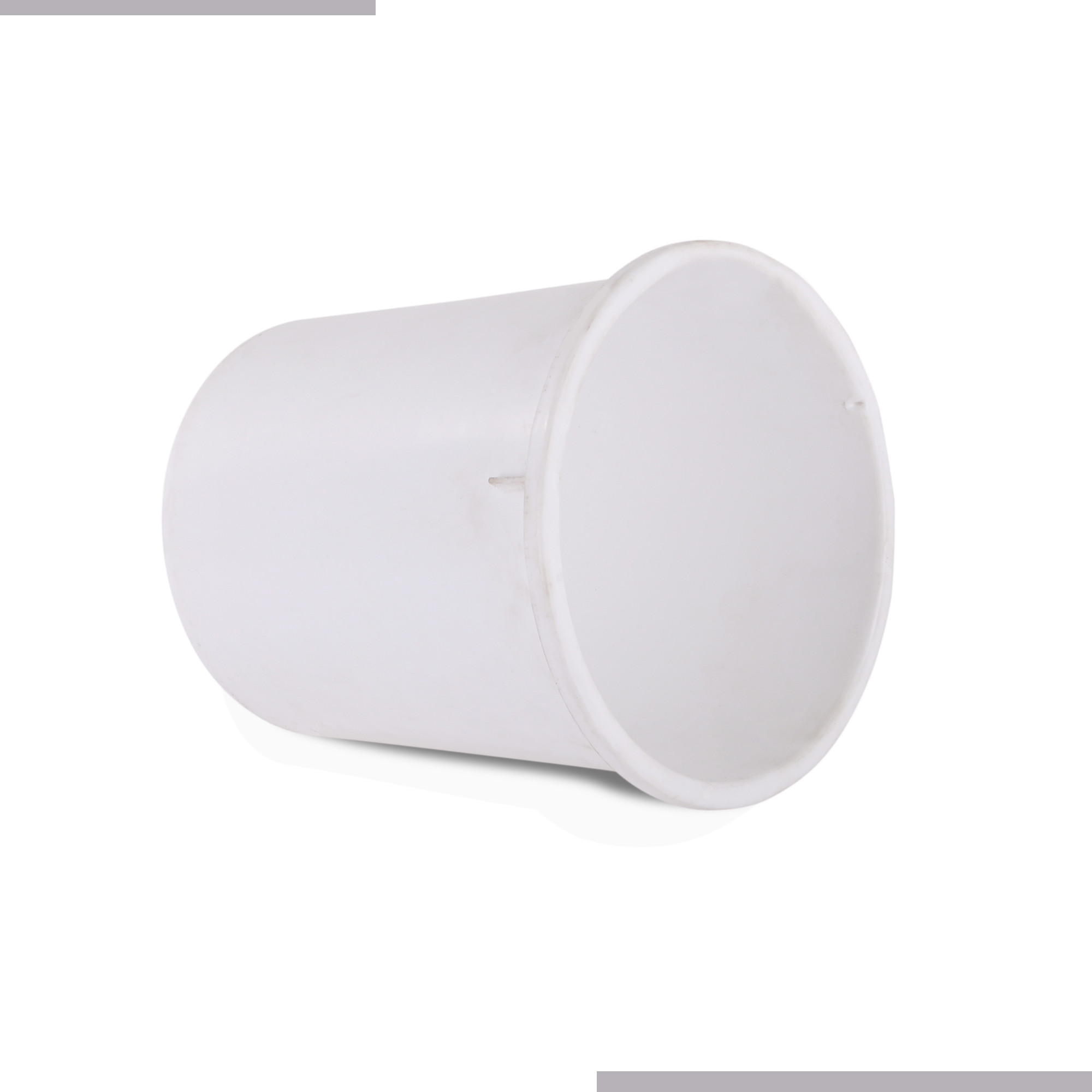 Kuber Industries Pack of 2 Open-Top 5 Liters Dustbin for Bedroom Bathroom  Kitchen  Durable  Portable Garbage Bin for Daily Household Use  Dustbin for OfficeSmall Spaces  White