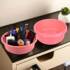 Desk Organizer | Stationery Organizer Tub | Multipurpose Storage Organizer | Office Supplies Organizer for Pen-Pencil-Staplers-Clips | Desktop Organizer | 4 LTR | Pink