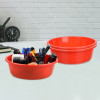 Desk Organizer | Stationery Organizer Tub | Multipurpose Storage Organizer | Office Supplies Organizer for Pen-Pencil-Staplers-Clips | Desktop Organizer | 6 LTR | Red