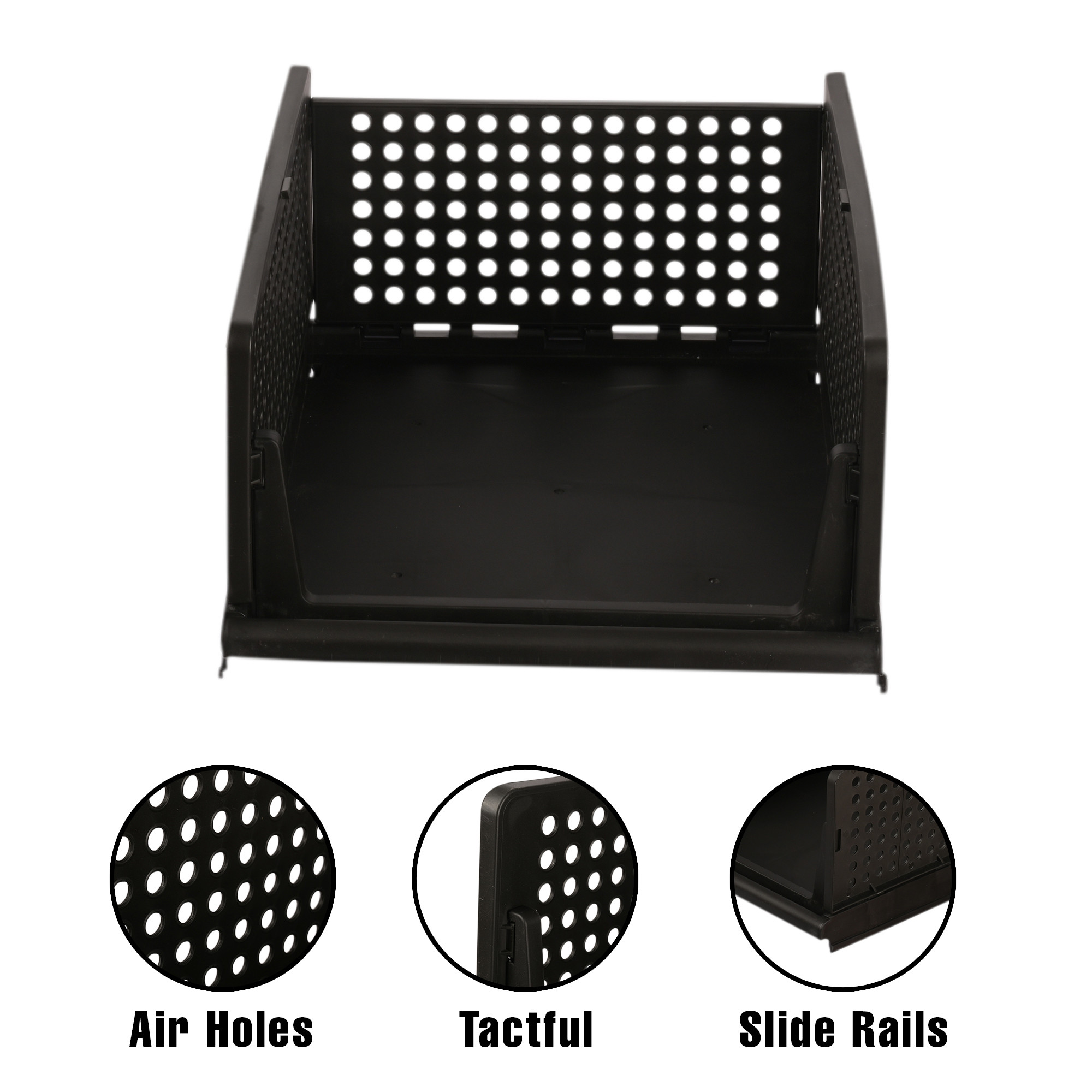 Kuber Industries Pack of 3 Storage Organizer | Wardrobe Organizer | Cloth Organizer | Foldable Shirt Stacker Box for Almirah | Closet Storage Basket | Large | White & Gray & Black