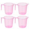 Bathroom Mug | Multipurpose Bath Rinse Mug for Bathroom | Reusable Bath Mug | Wash Mug for Toilet | Mug for Washroom | 1100 ML | Transparent Pink