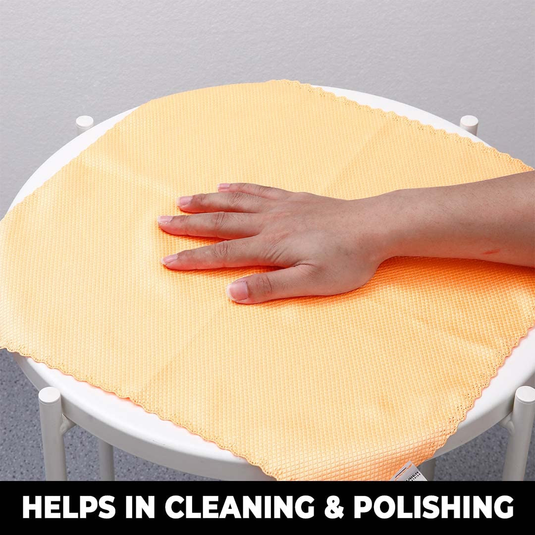 Kuber Industries Pack of 5 Scrubber for Kitchen | Multi-Purpose Microfiber Kitchen Cleaning Cloth with Fish Scales | Glass Cleaning Cloth | Polishing & Scrubbing | Multicolor