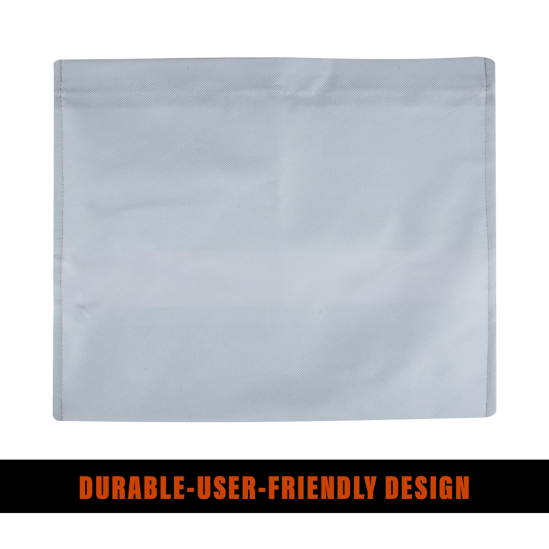 Kuber Industries Pack of 5 Single Saree Bags  Clothes Bags for Storage  Non-Woven Wardrobe Organizer  Mesh Window Cloth Storage Bags Set  Single Packing Saree Bags  Plain  Gray