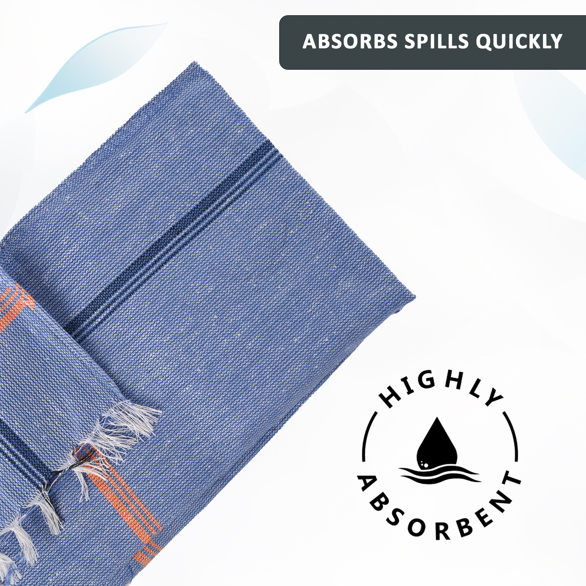 Kuber Industries Pack of 6 Cotton Kitchen ClothNapkins  Fridge Kitchen Cleaning  Roti Napkins With Tassles  19x19 Inches - Multicolor