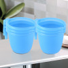Multi-Functional 1 Ltr Plastic Mug for Bathroom | Durable for Daily Use in Bathrooms | Sturdy and Lightweight Bathing Mug for Rinsing and Showering | Sky Blue