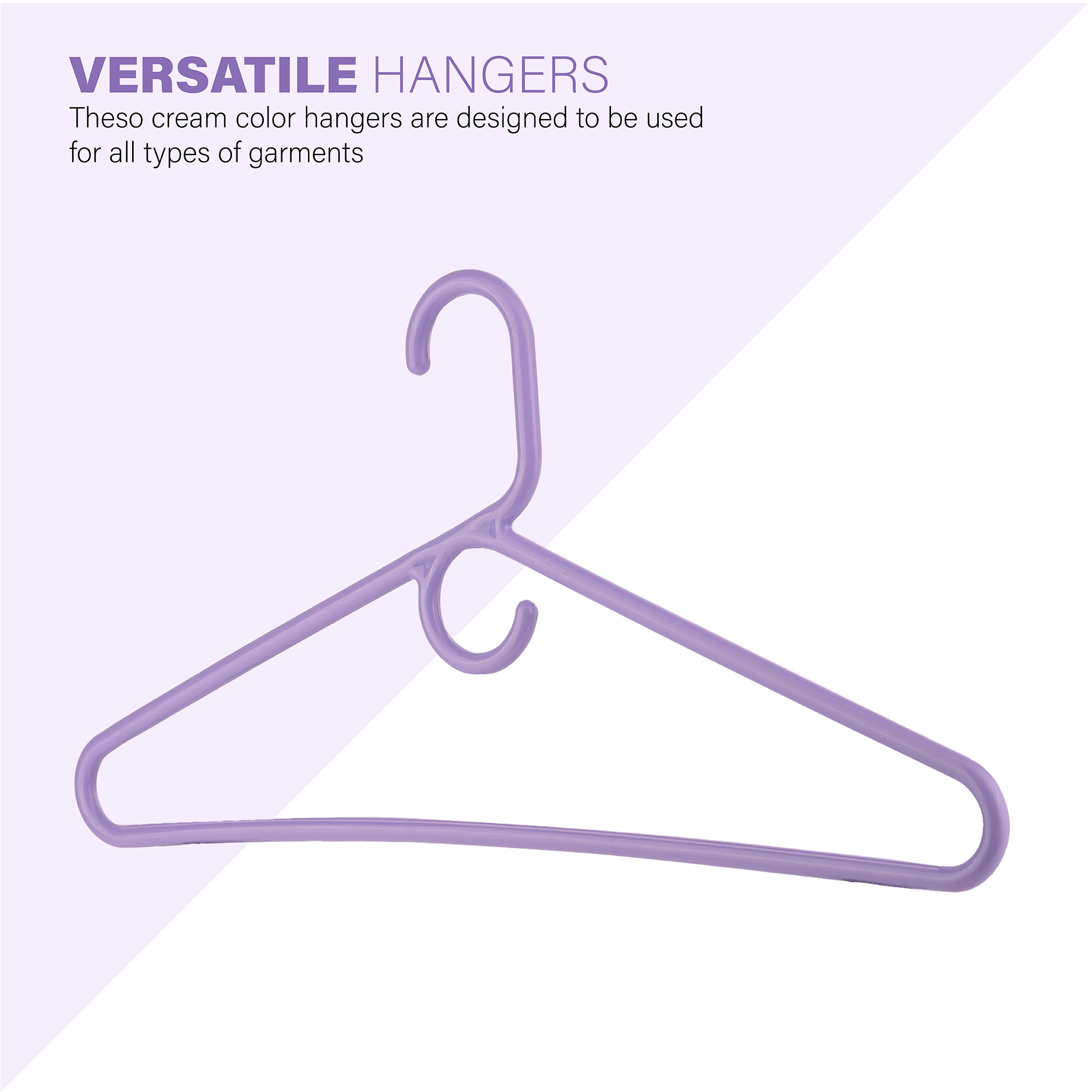 Kuber Industries Pack of 6 Multipurpose Cloth Hangers for Wardrobe  Plastic Hangers for Clothes Shirt Saree Bra Pant Shawl  Cap  Hangers for Cloth  American Style  Purple