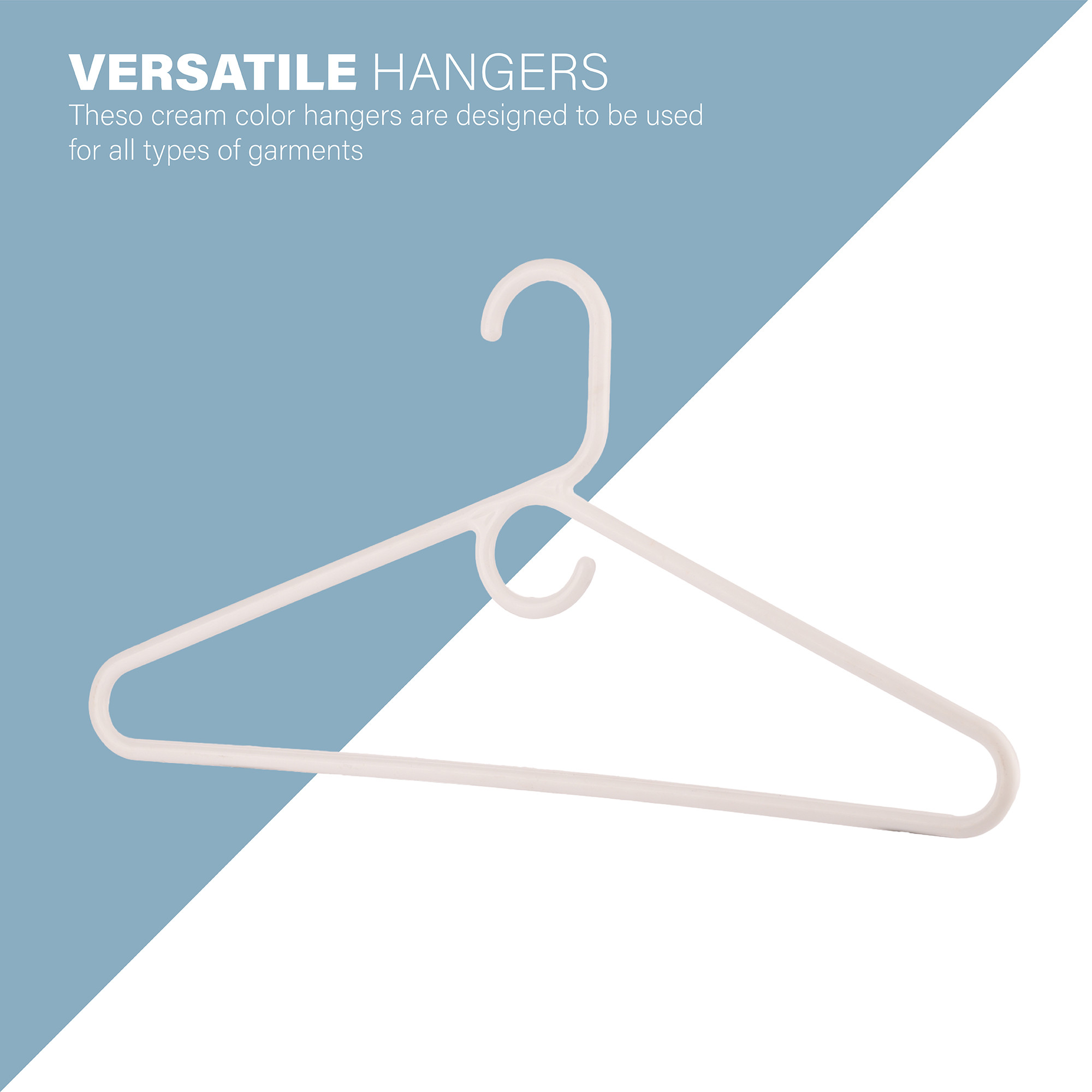 Kuber Industries Pack of 6 Multipurpose Cloth Hangers for Wardrobe  Plastic Hangers for Clothes Shirt Saree Bra Pant Shawl  Cap  Hangers for Cloth  American Style  White