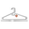 Pack of 6 Multipurpose Cloth Hangers for Wardrobe | Plastic Hangers for Clothes, Shirt, Saree, Bra, Pant, Shawl &amp; Cap | Hangers for Cloth | American Style | White