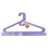 Pack of 6 Multipurpose Cloth Hangers for Wardrobe | Plastic Hangers for Clothes, Shirt, Saree, Bra, Pant, Shawl & Cap | Hangers for Cloth | American Style | Purple