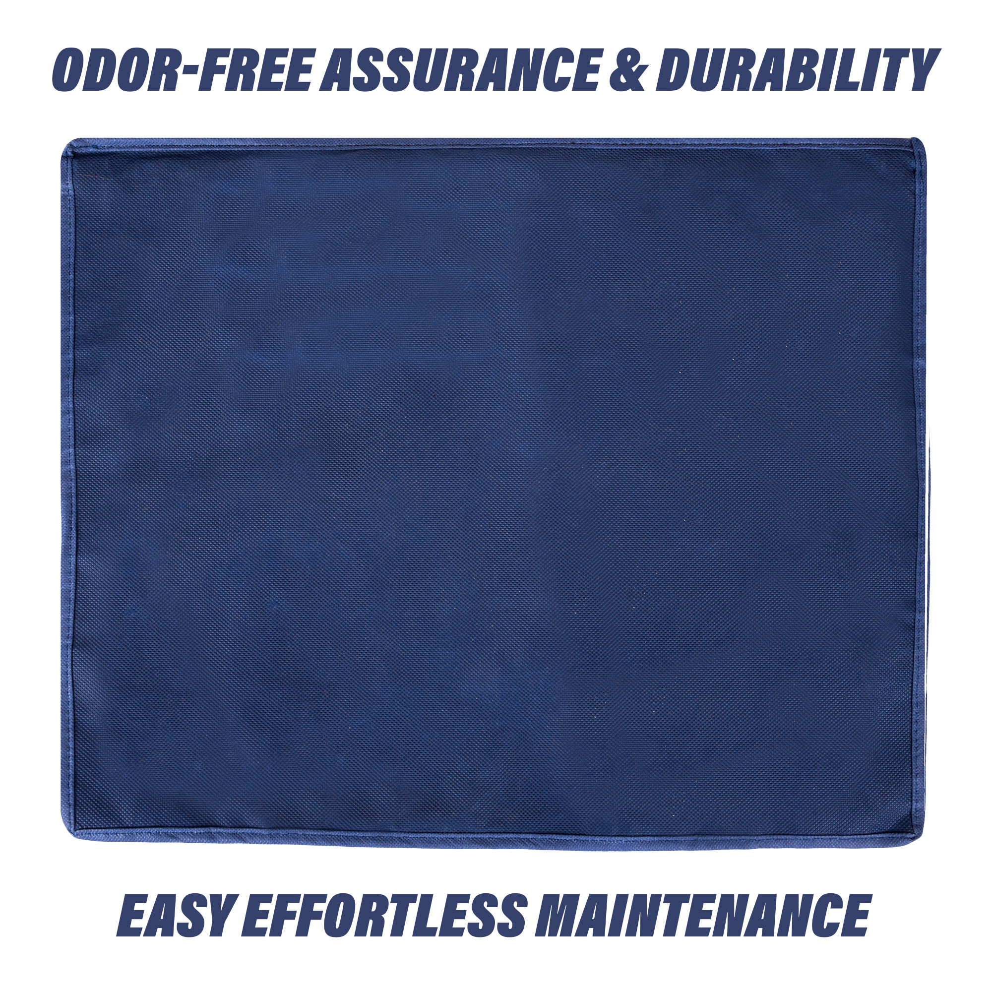 Kuber Industries Pack of 6 Saree Storage Bag  Clothes Storage Bag  Wardrobe Storage Bag  Single Packing Cloth Storage Bag  Bow-Top Visible Window Bag  Flower Printed  Navy Blue