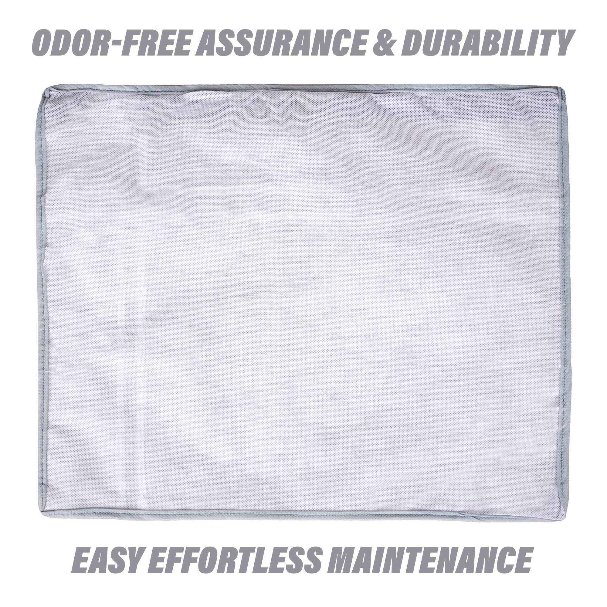 Kuber Industries Pack of 6 Saree Storage Bag  Clothes Storage Bag  Wardrobe Storage Bag  Single Packing Cloth Storage Bag  Bow-Top Visible Window Bag  Jute Printed  Gray