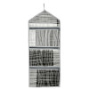 Kuber Industries Paper Holder | Foldable Hanging Organizer | PVC Lining Pattern Document Holder | 3 Pocket Wall Hanging Holder with Zipper | Gray &amp; Black