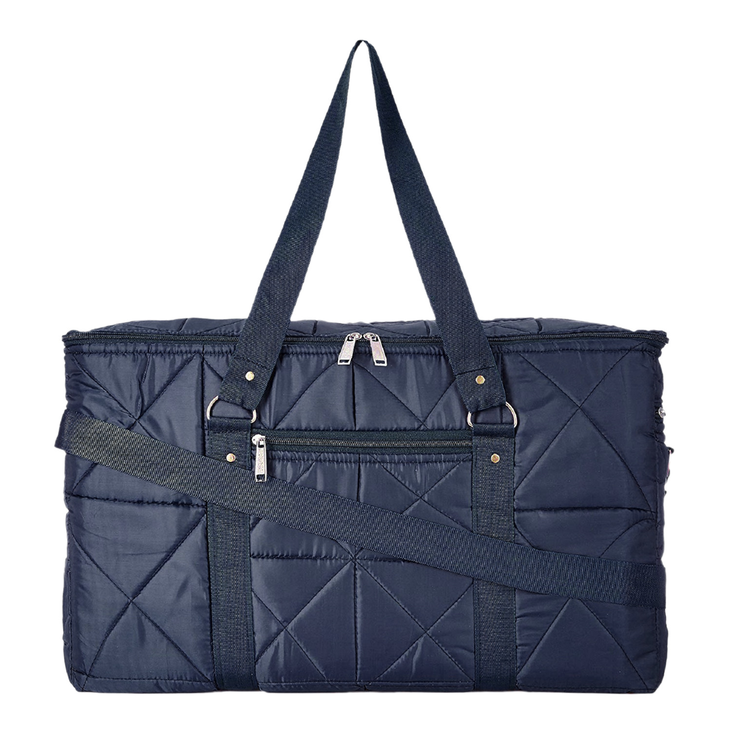 Kuber Industries Parachute Foldable Duffle Bag/Bag Packs With Handle For Traveling (Blue)