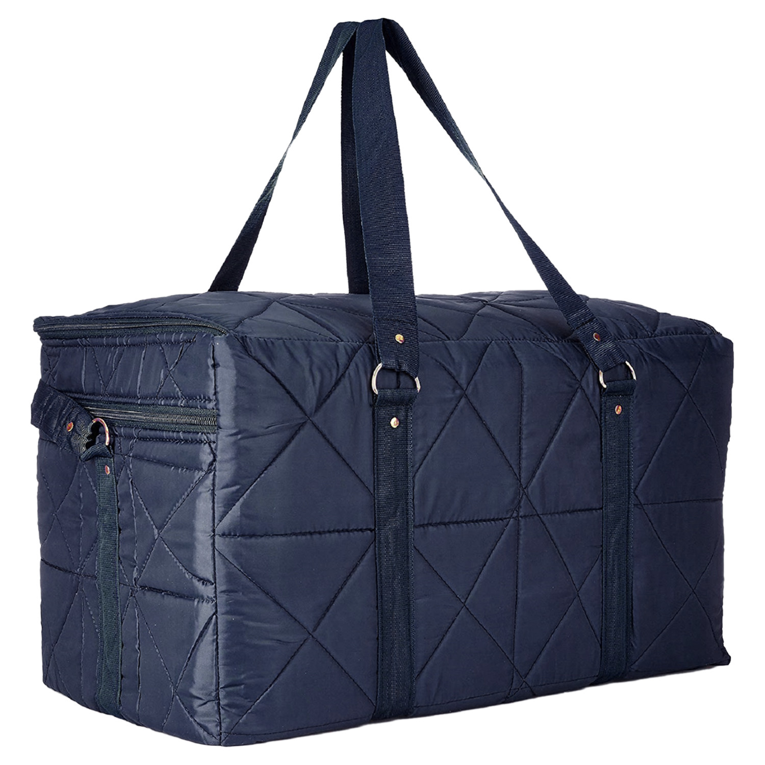 Kuber Industries Parachute Foldable Duffle Bag/Bag Packs With Handle For Traveling (Blue)