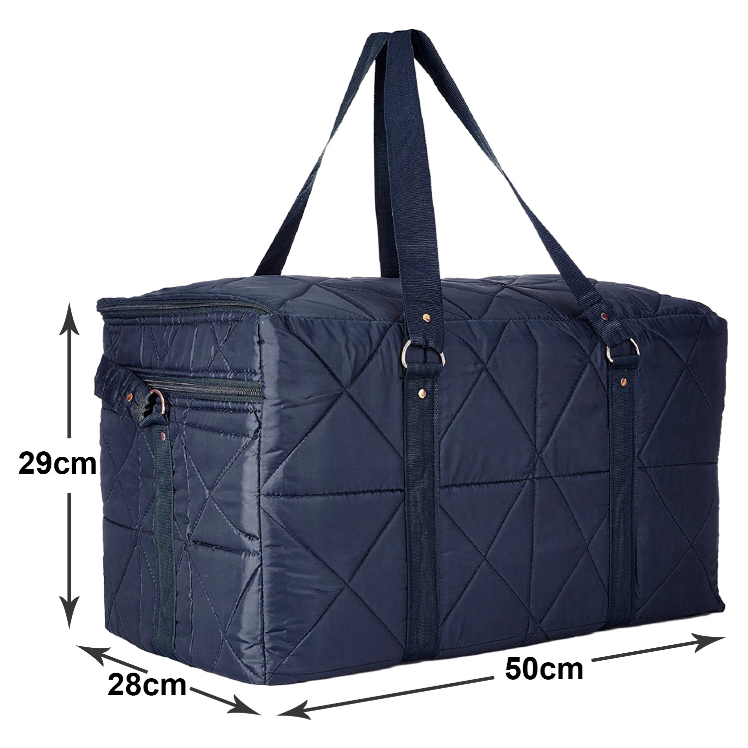 Kuber Industries Parachute Foldable Duffle Bag/Bag Packs With Handle For Traveling (Blue)