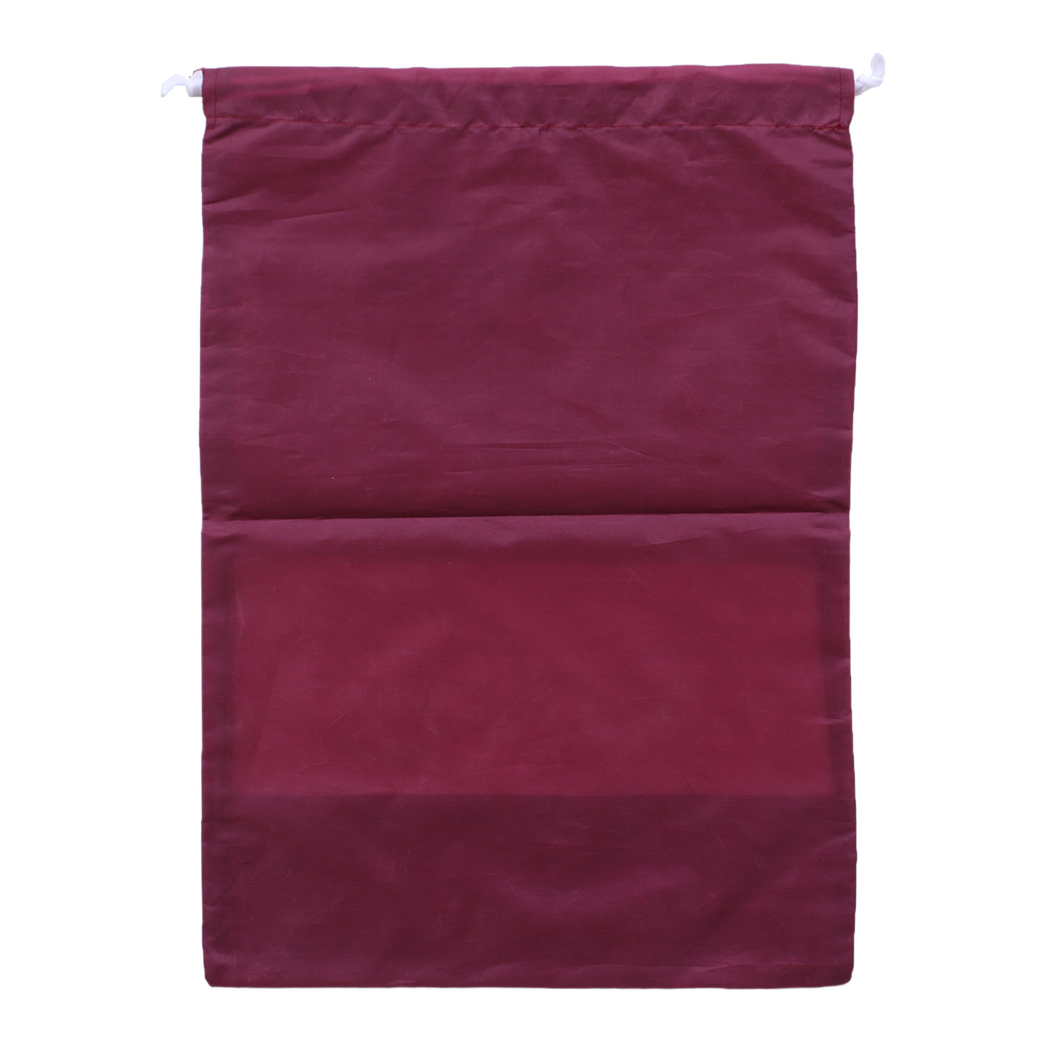 Kuber Industries Parachute Shoe Bag|Water Resistant & Dust Proof Drawstring Organizer|Shoe Storage Bag for Home, Travelling (Maroon)