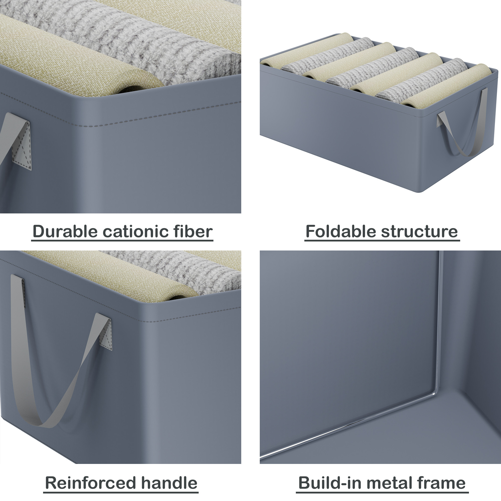 Kuber Industries Parachute Wardrobe Organizer for Clothes with Metal Frame  Almirah Organizer For Storage  Cupboard Organiser for Pants Dress  Sweaters  Plain - Grey