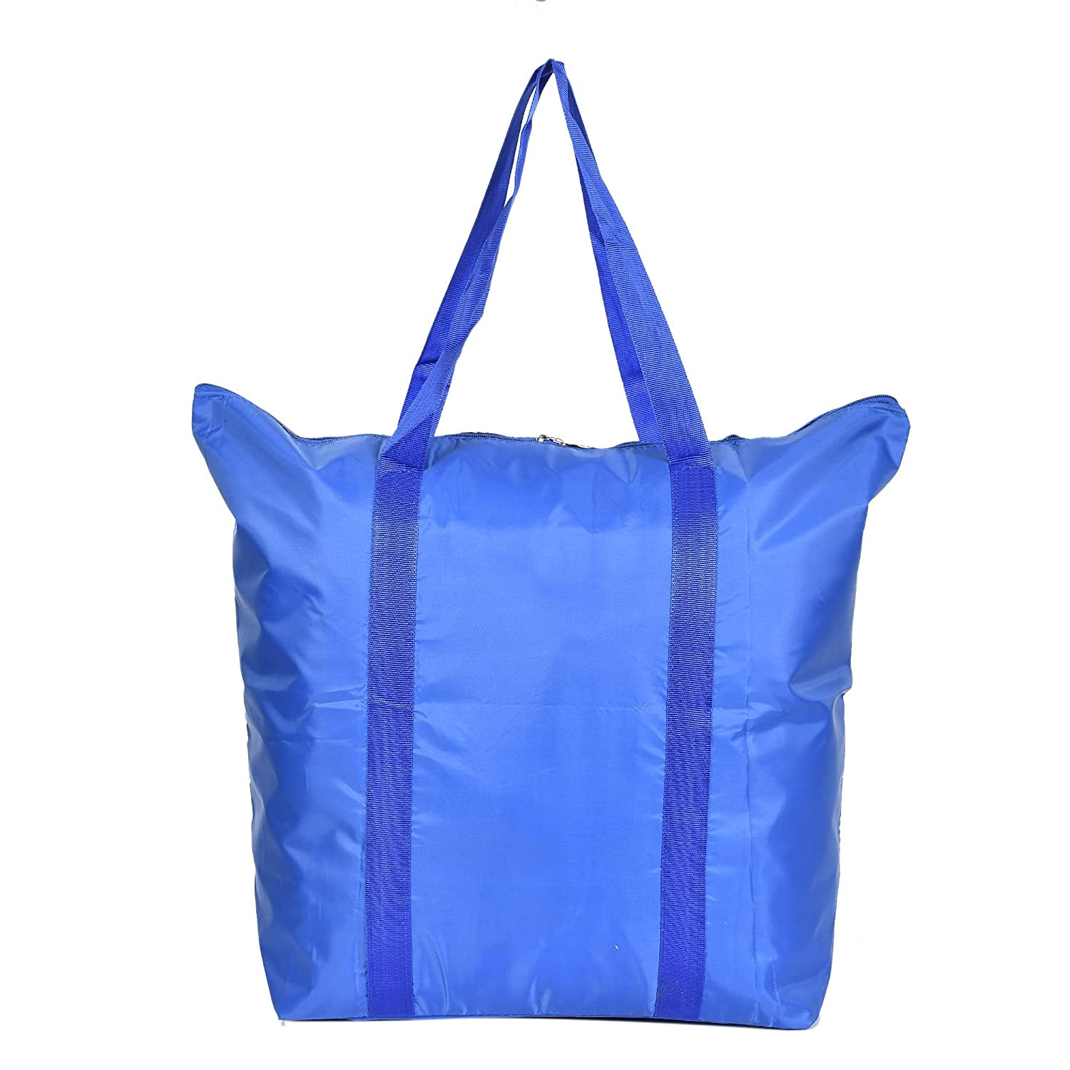 Kuber Industries Parachute Water Resistant Multi-Purpose Storage Bag With Strong Handle & Bag Cover (Blue)