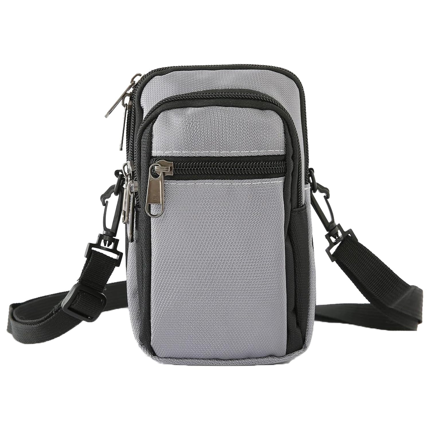 Kuber Industries Paspport Holder for Men & Women|Multifunction Passport Cover Bag|Nylon Passport Pouch for Luggage (Grey)