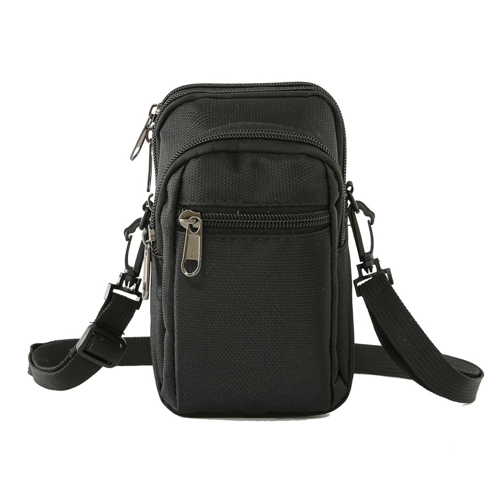 Kuber Industries Paspport Holder for Men &amp; Women|Multifunction Passport Cover Bag|Nylon Passport Pouch for Luggage (Black)