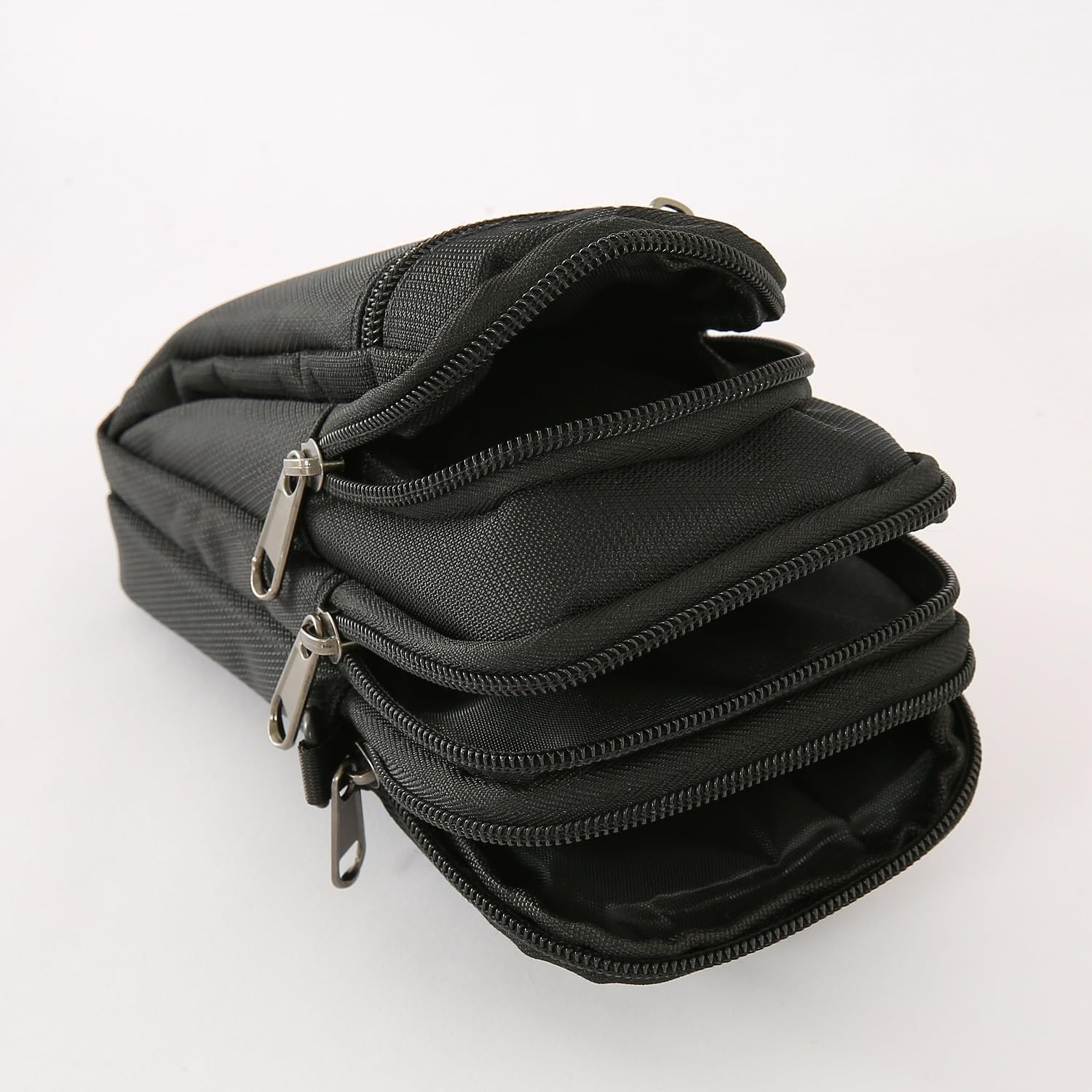 Kuber Industries Paspport Holder for Men & Women|Multifunction Passport Cover Bag|Nylon Passport Pouch for Luggage (Black)