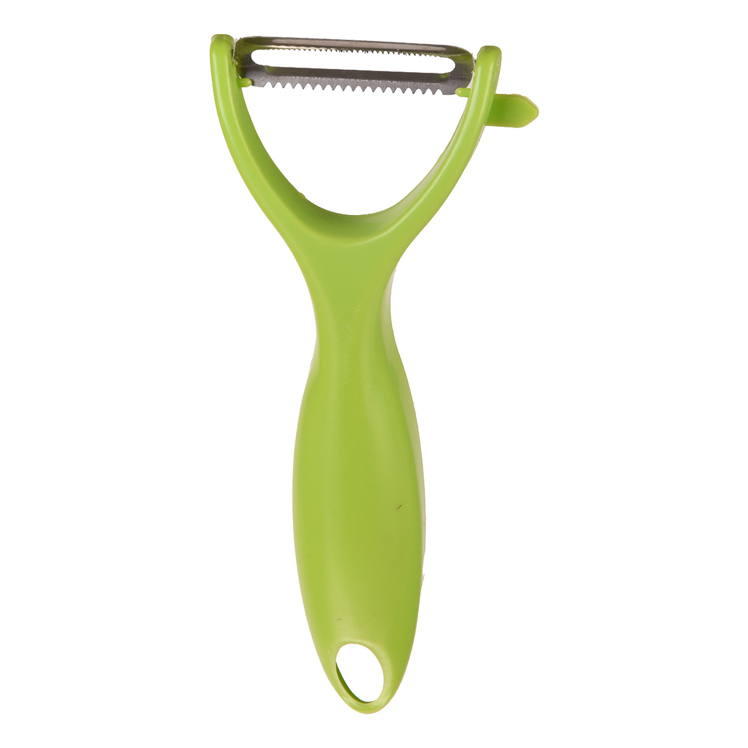 Kuber Industries Peeler|Plastic Vegetable Peeler|Fruit Peeler|Non-Slip Handle|Steel Sharp Straight Blade|Y Shaped Peeler|Kitchen Peeler|Pack of 3 (Green)