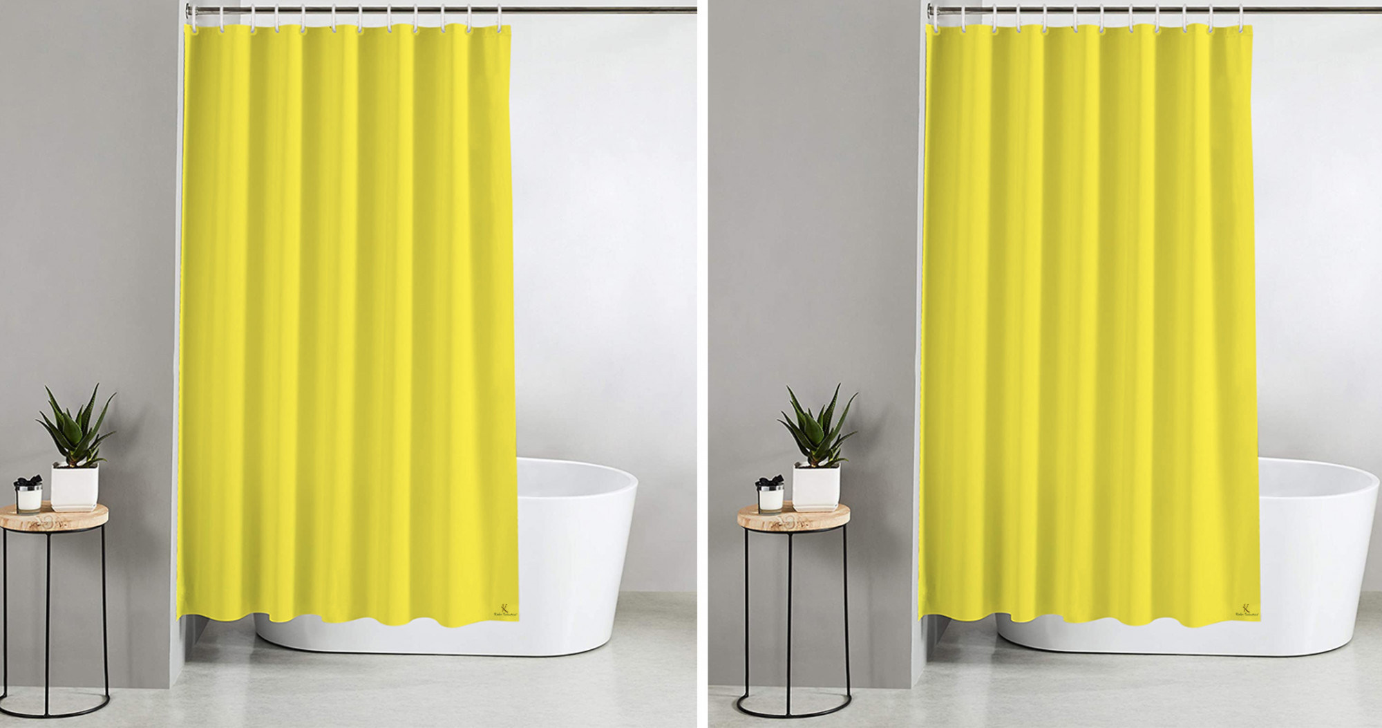 Kuber Industries PEVA Shower Curtain Liner , Heavy Duty Plastic Shower Curtain With Hooks for Bathroom, Bathtub, 70