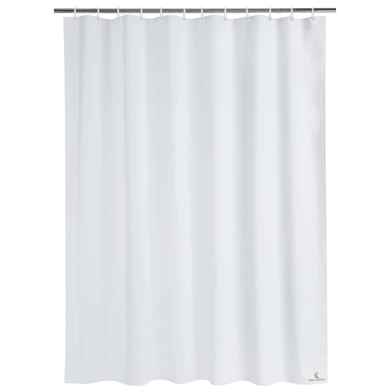 Kuber Industries PEVA Shower Curtain Liner , Heavy Duty Plastic Shower Curtain With Hooks for Bathroom, Bathtub, 70