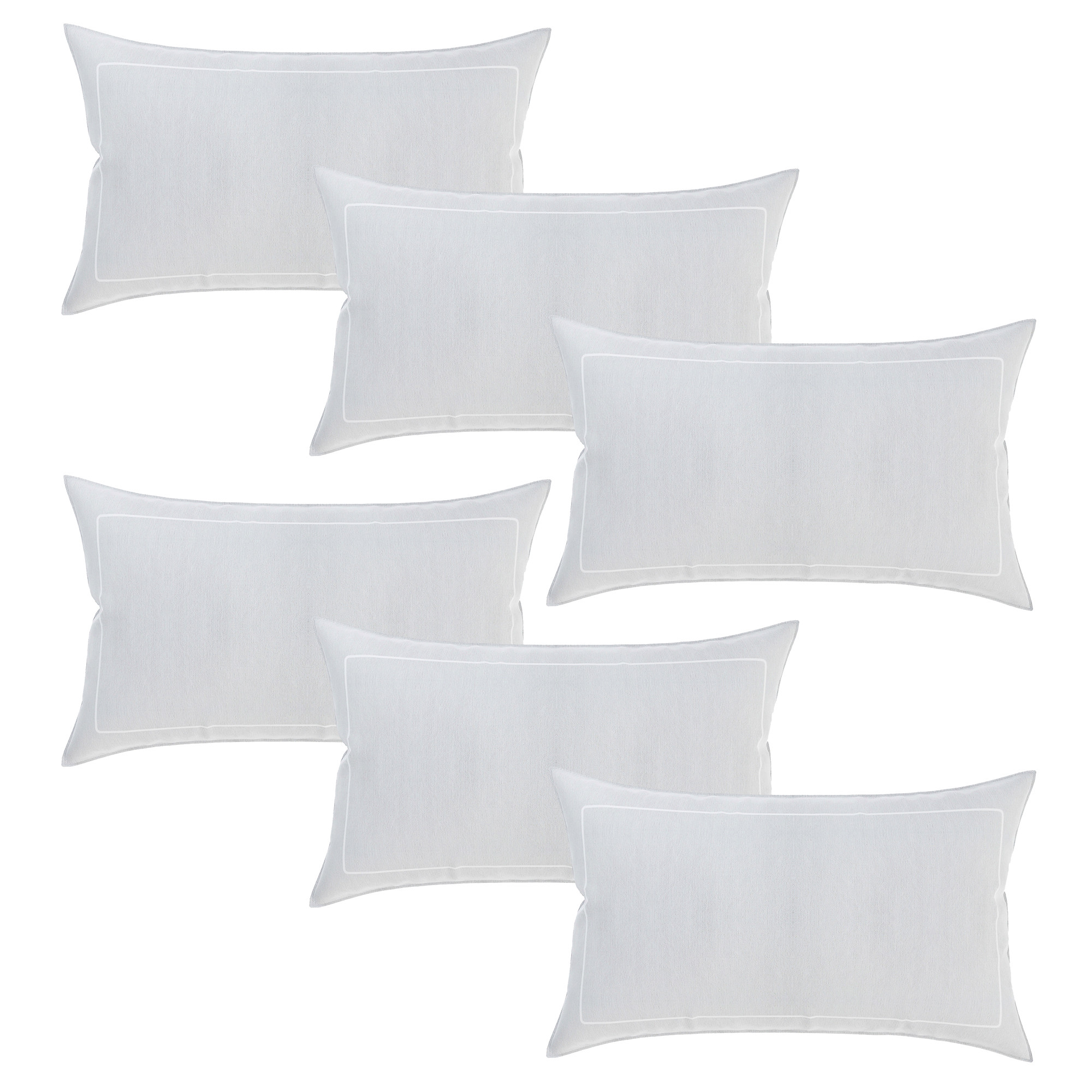 Kuber Industries Pillow Cover | Cotton Pillow Cover | Pillow Cover for Bedroom | Cushion Pillow Cover for Living Room | Plain Border Pillow Cover Set |White