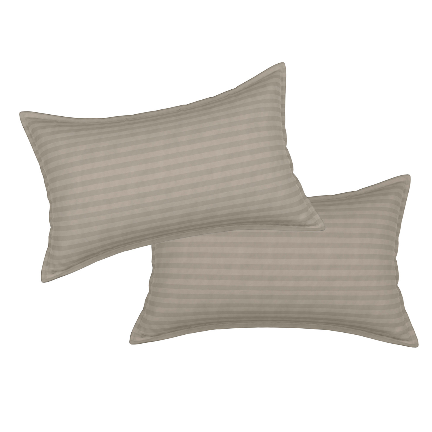 Kuber Industries Pillow Cover | Cotton Pillow Cover | Striped Pattern Pillow Cover | Soft Pillow Cover for Home | Pillow Cover for Bedroom | Cream