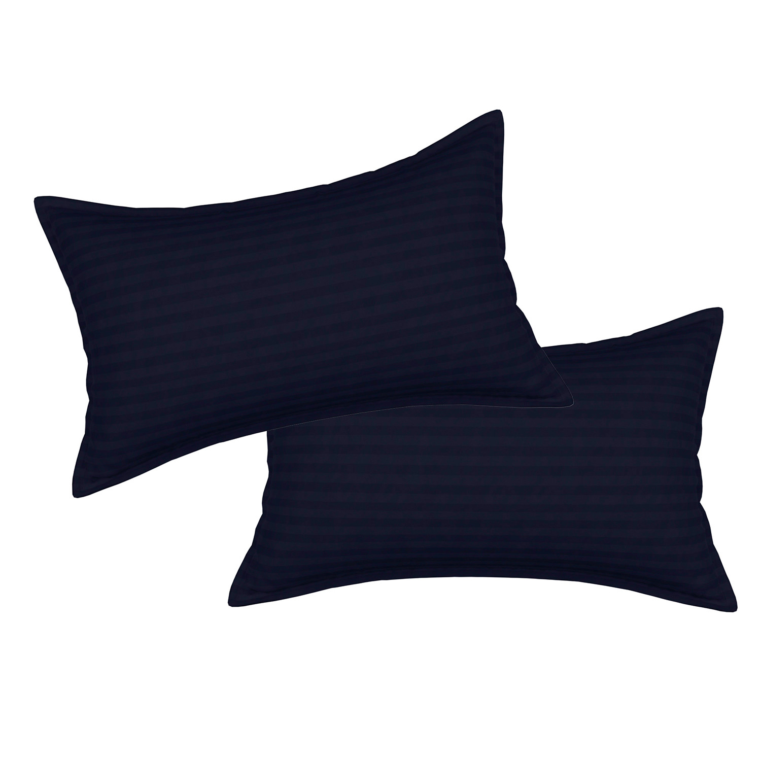 Kuber Industries Pillow Cover | Cotton Pillow Cover | Striped Pattern Pillow Cover | Soft Pillow Cover for Home | Pillow Cover for Bedroom | Blue