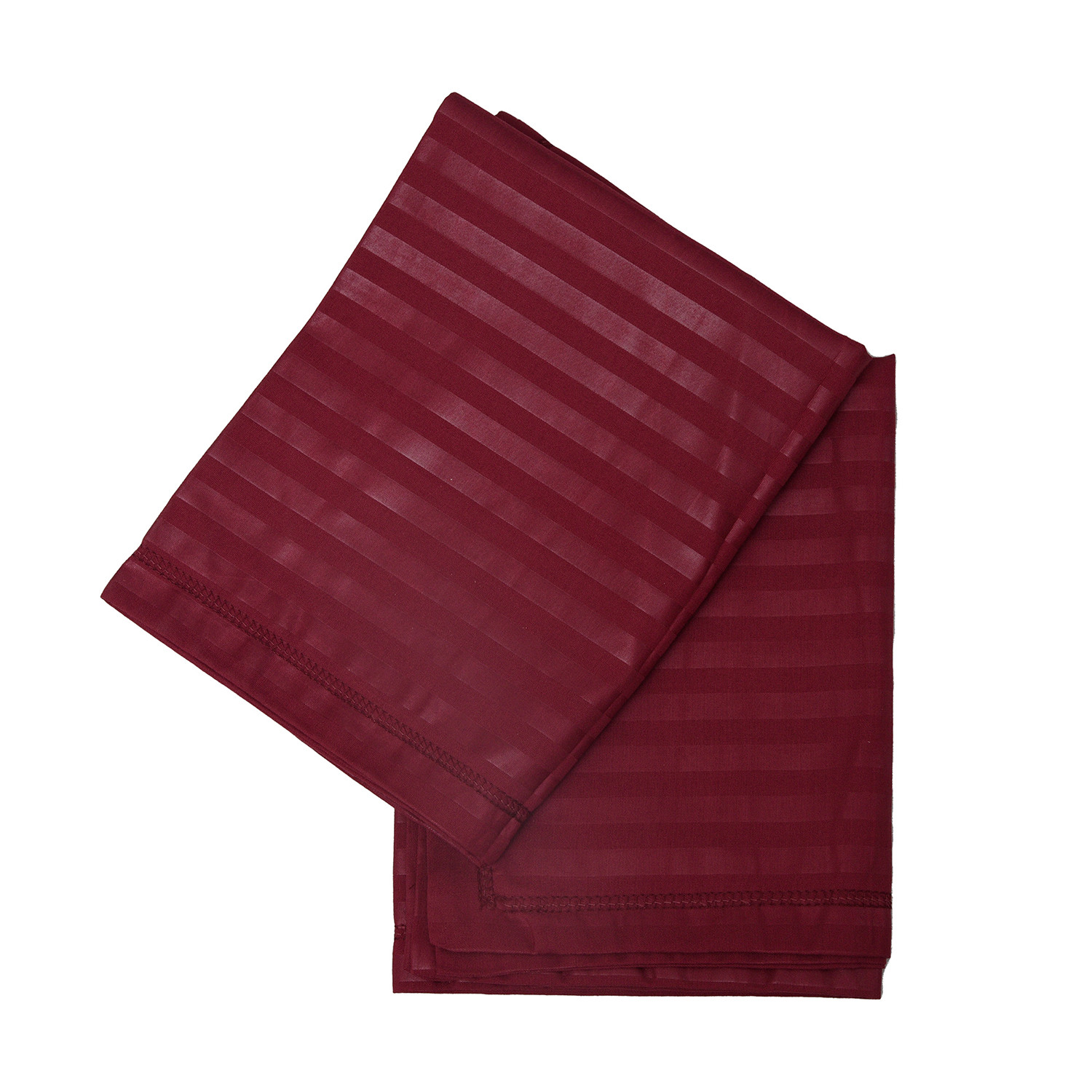 Kuber Industries Pillow Cover | Cotton Pillow Cover | Striped Pattern Pillow Cover | Soft Pillow Cover for Home | Pillow Cover for Bedroom| Maroon