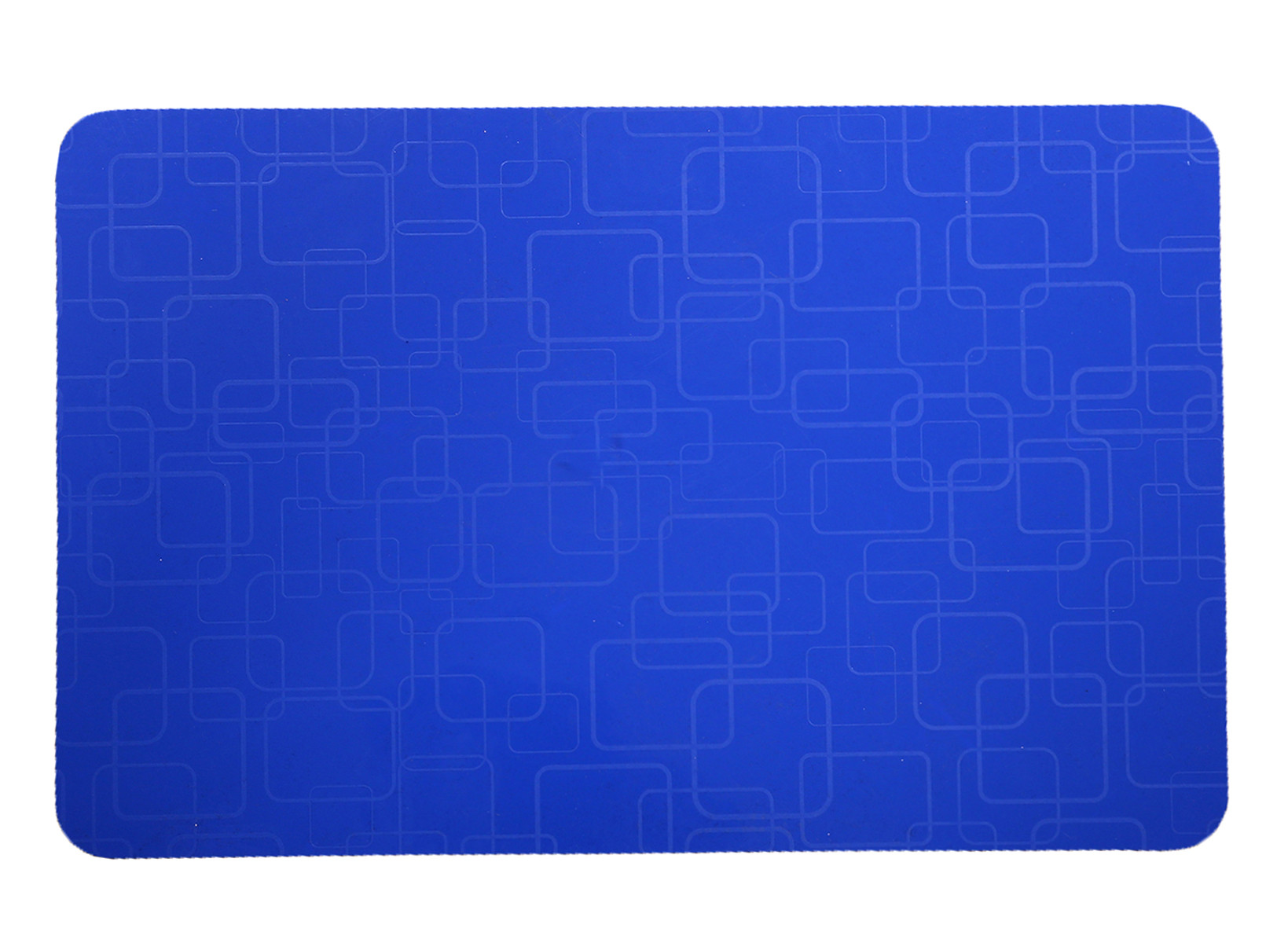 Kuber Industries Placemats Table Mats Easy to Clean PVC Place Mats for Dining, Set of 6 (Blue)