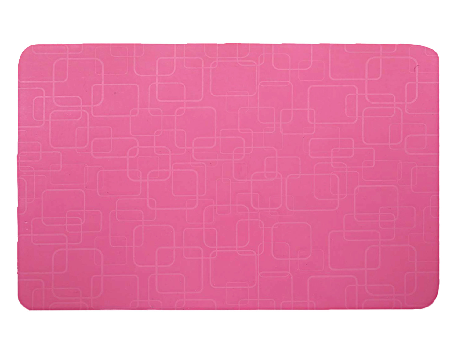 Kuber Industries Placemats Table Mats Easy to Clean PVC Place Mats for Dining, Set of 6 (Pink)
