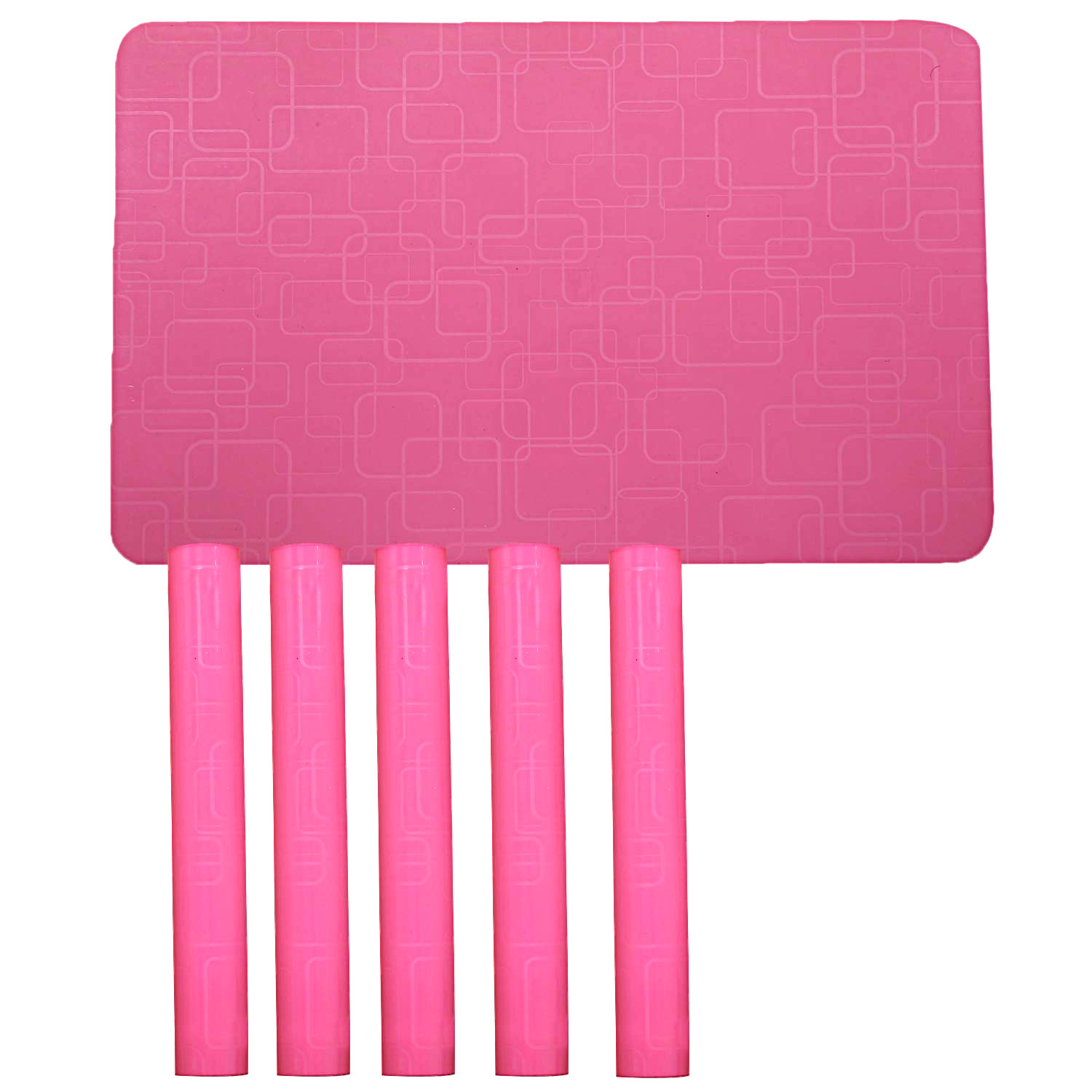 Kuber Industries Placemats Table Mats Easy to Clean PVC Place Mats for Dining, Set of 6 (Pink)