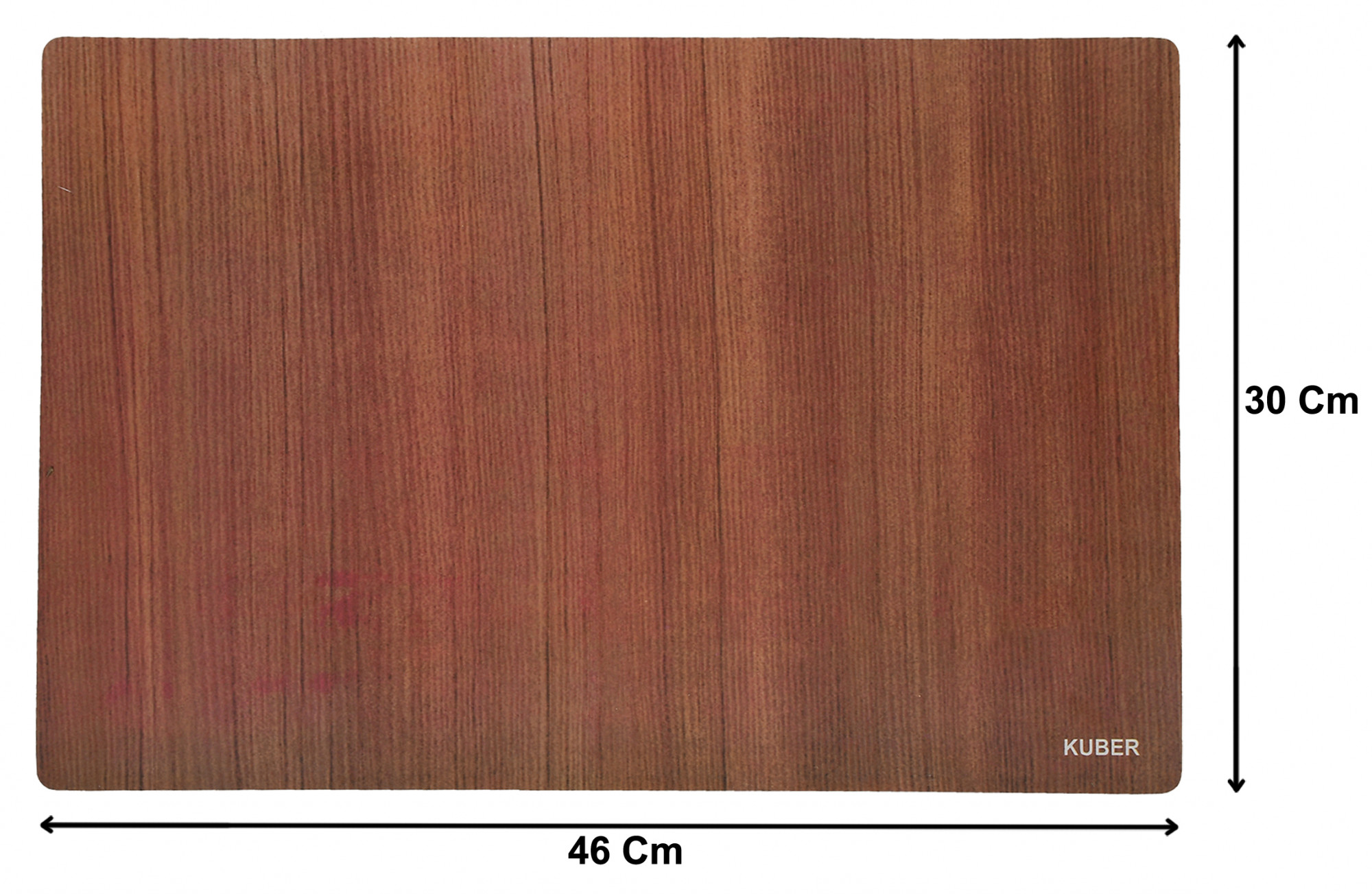 Kuber Industries Placemats Table Mats Non Slip Easy to Clean Wipeable Crossweave Woven PVC Washable Place Mats for Dining Kitchen Restaurant Table Set of 6, Lining,Brown