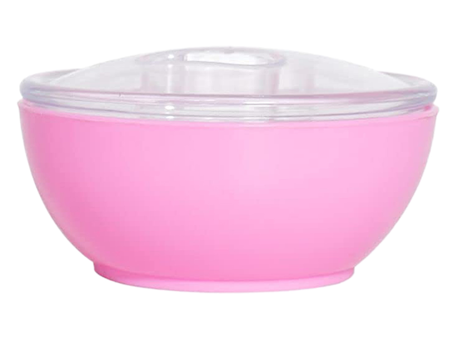 Kuber Industries Plastic 2 Bowls & 1 Tray Set For Serving & Store Dry Fruits, candies, Snacks With Silicon Rubberized Ring Lid (Pink)