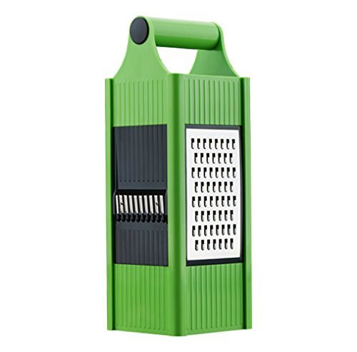 Kuber Industries Plastic 4 in 1 Vegetable Slicer/Potato Chips Maker Grater with 4 Sides Vegetable Choppers-Potato Chips Maker Vegetable Potato Slicer And Smooth Grip (Multi)