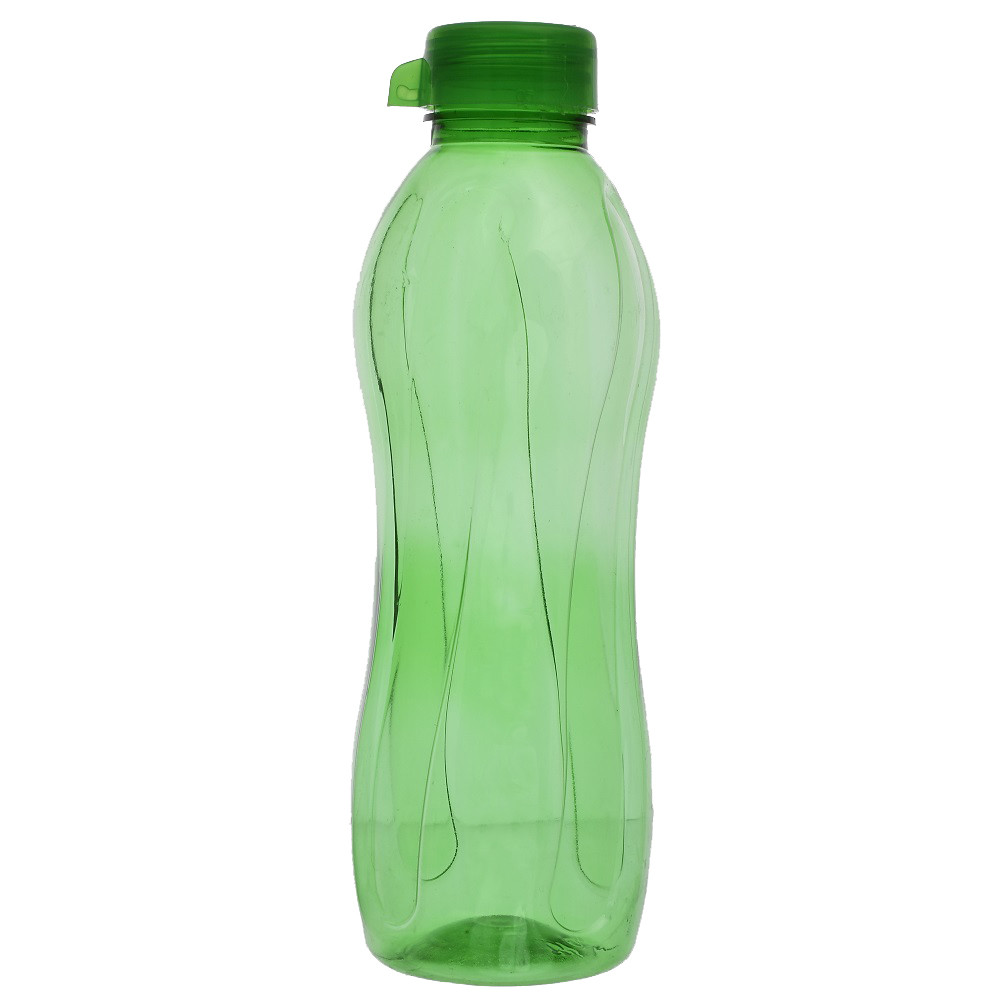 Kuber Industries Plastic Aqua Fridge Water Bottle with Lid (1000ml, Green & Blue)-KUBMART518