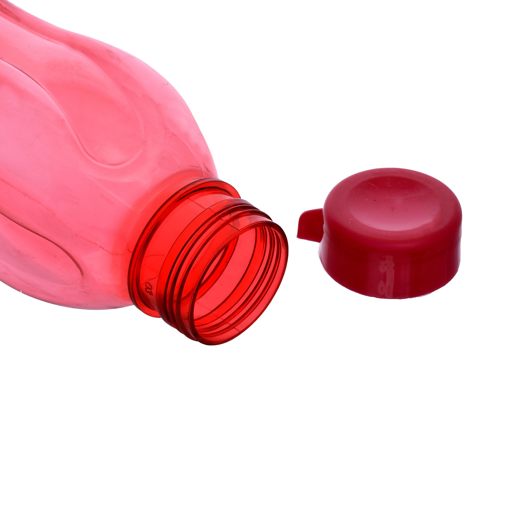 Kuber Industries Plastic Aqua Fridge Water Bottle with Lid (1000ml, Green & Pink)-KUBMART516