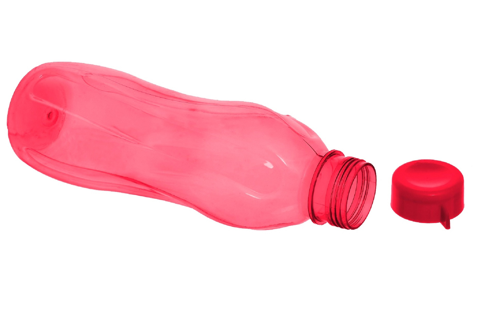 Kuber Industries Plastic Aqua Fridge Water Bottle with Lid (1000ml, Green & Pink)-KUBMART516